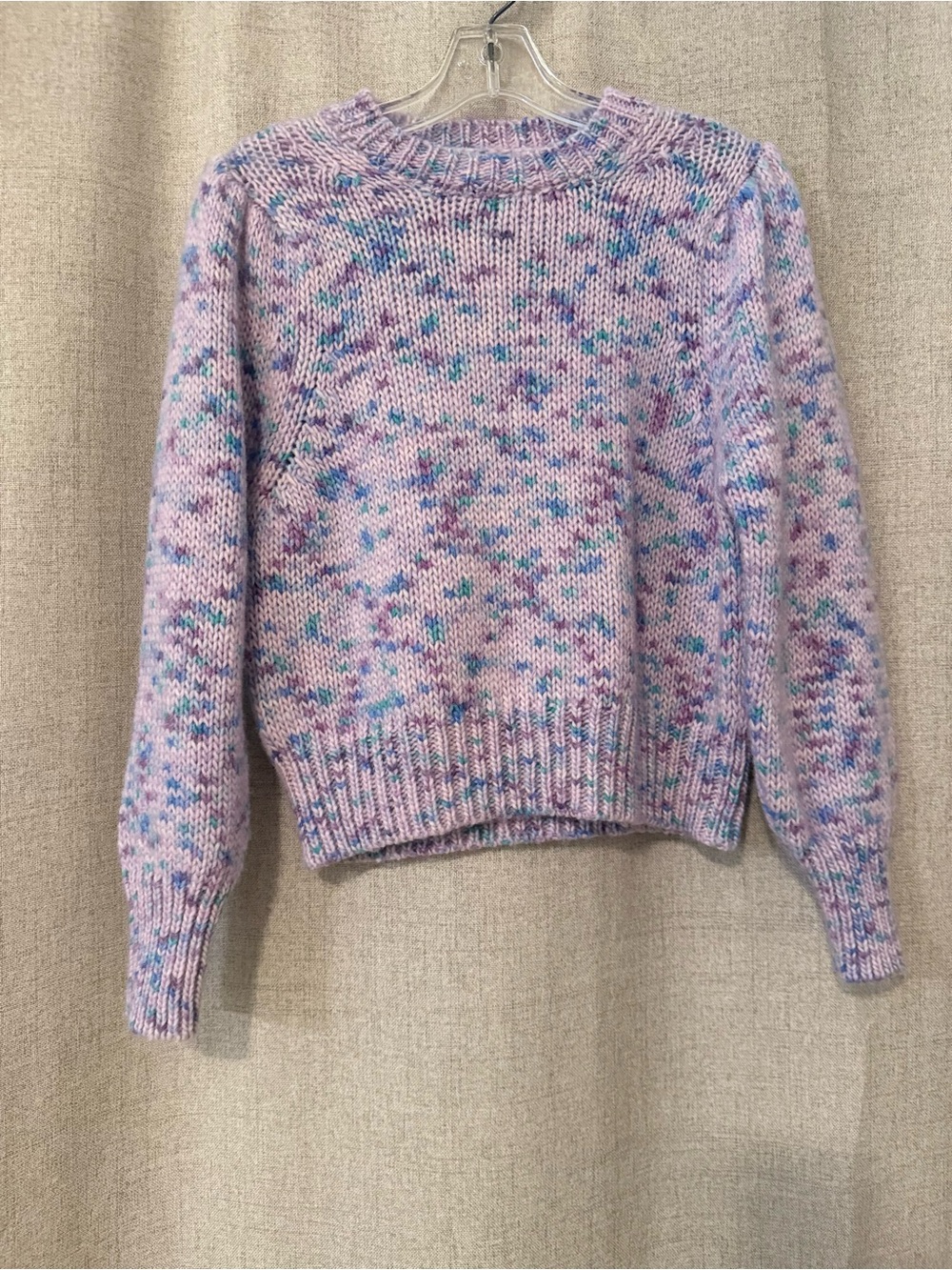 SUNCOO Pegasus Puff-Sleeve Pullover Sweater | XS